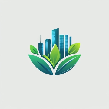 绿色城市标志设计