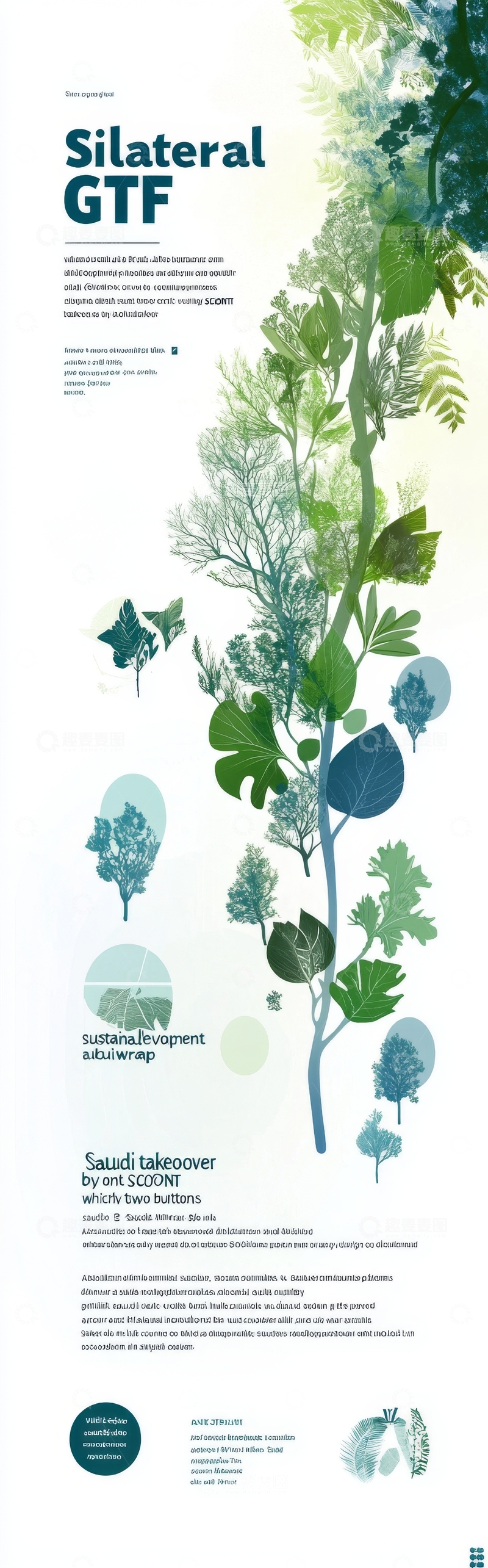 高清大图下载【趣麦麦图】植物主题信息图设计