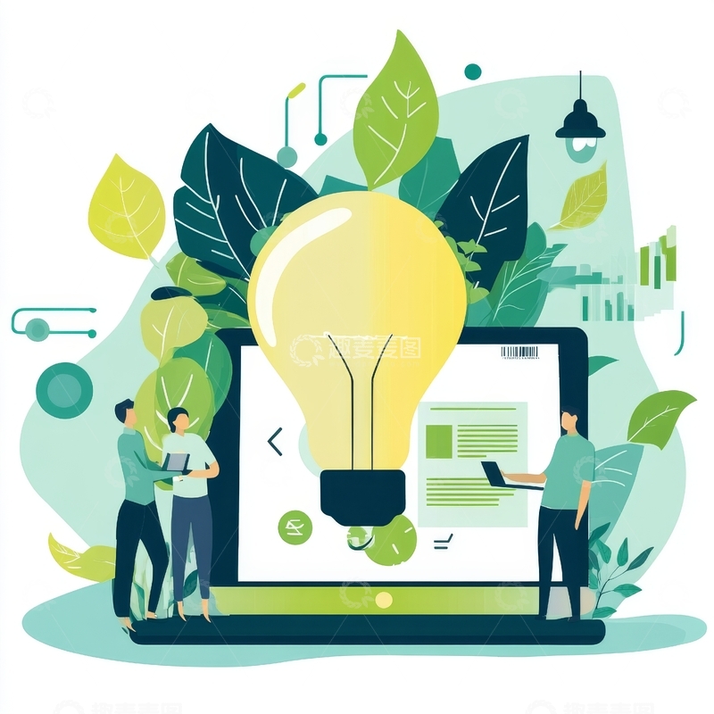 高清大图下载【趣麦麦图】团队协作创新科技理念