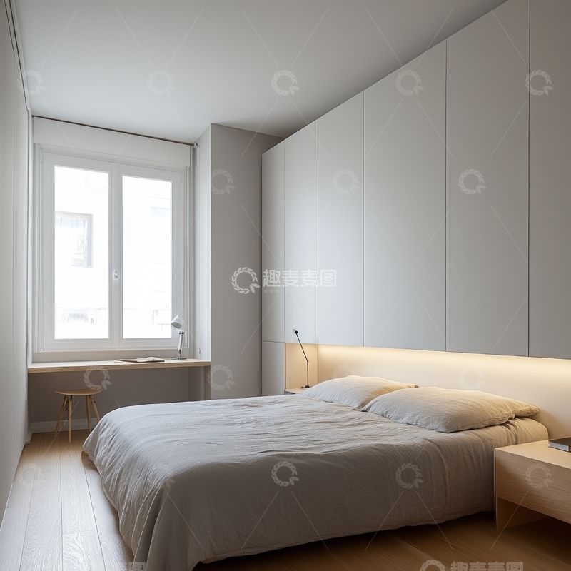 高清大图下载【趣麦麦图】简约现代卧室设计