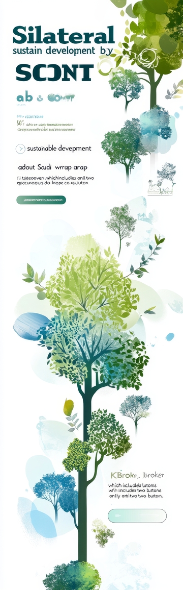 可持续发展主题插画设计