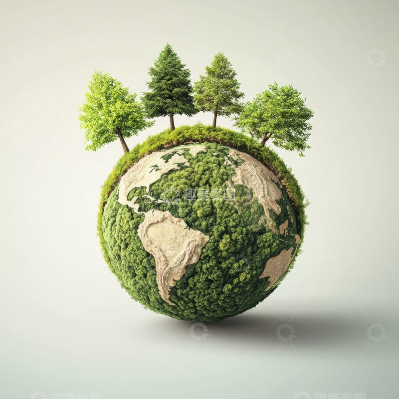 高清大图下载【趣麦麦图】绿色地球上的森林景观