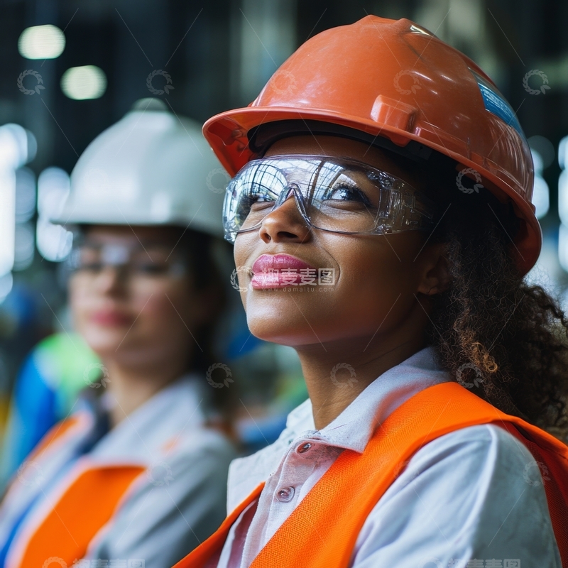 高清大图下载【趣麦麦图】工业现场的女性工人