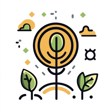 货币生长，象征经济成长