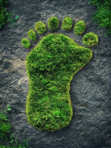 绿色足迹：苔藓在岩石上的生态印记