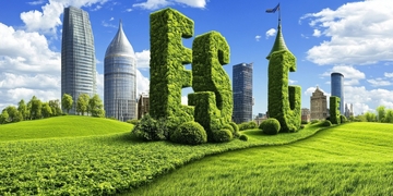 绿色城市景观与ESG标志