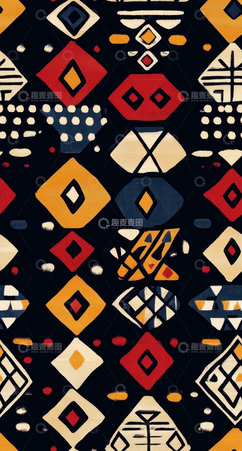 高清大图下载【趣麦麦图】几何图案背景，色彩斑斓的抽象设计