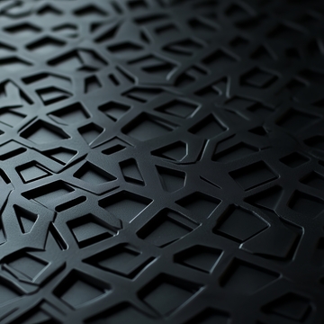 黑色几何镂空纹理表面