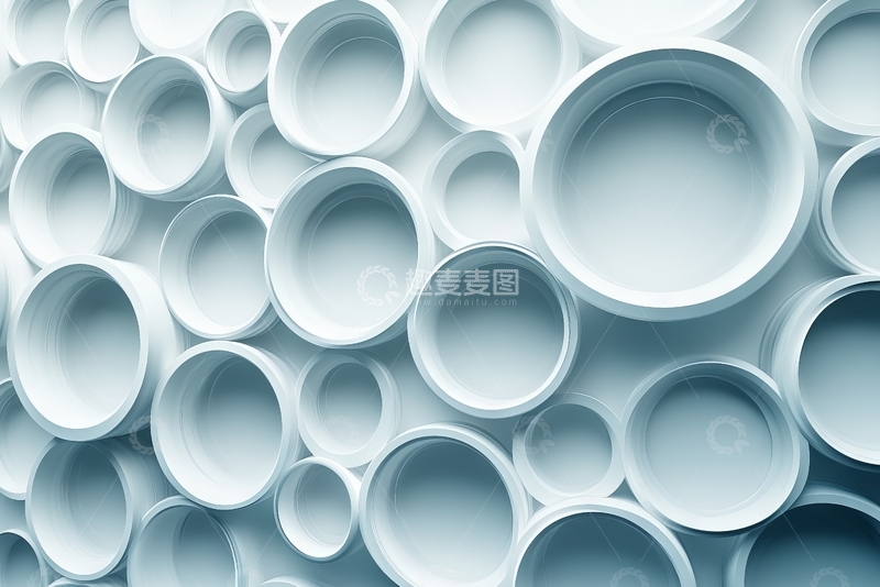 高清大图下载【趣麦麦图】白色管道的密集排列