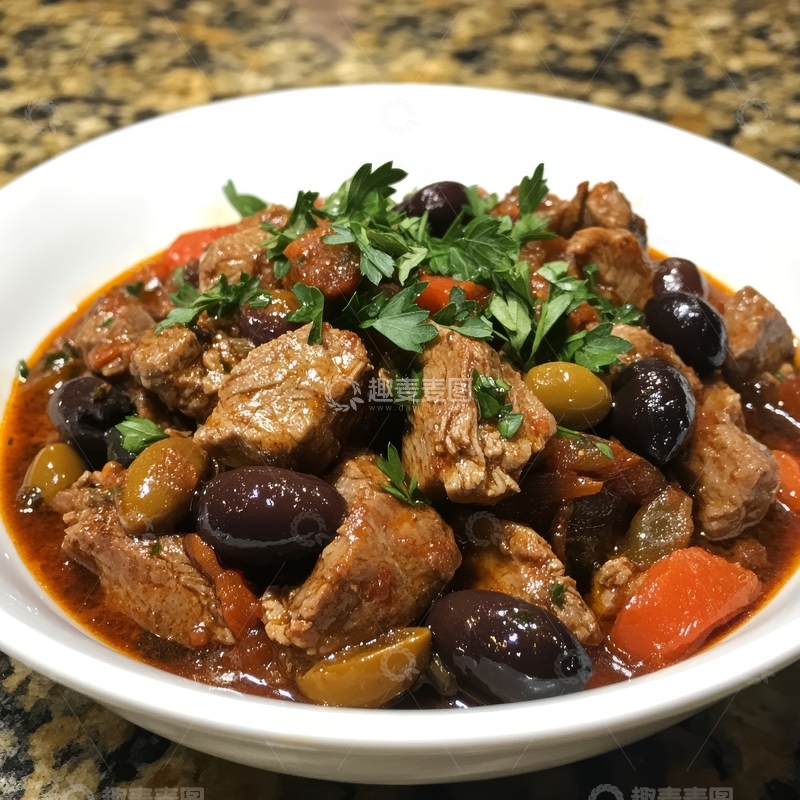 高清大图下载【趣麦麦图】橄榄胡萝卜炖牛肉