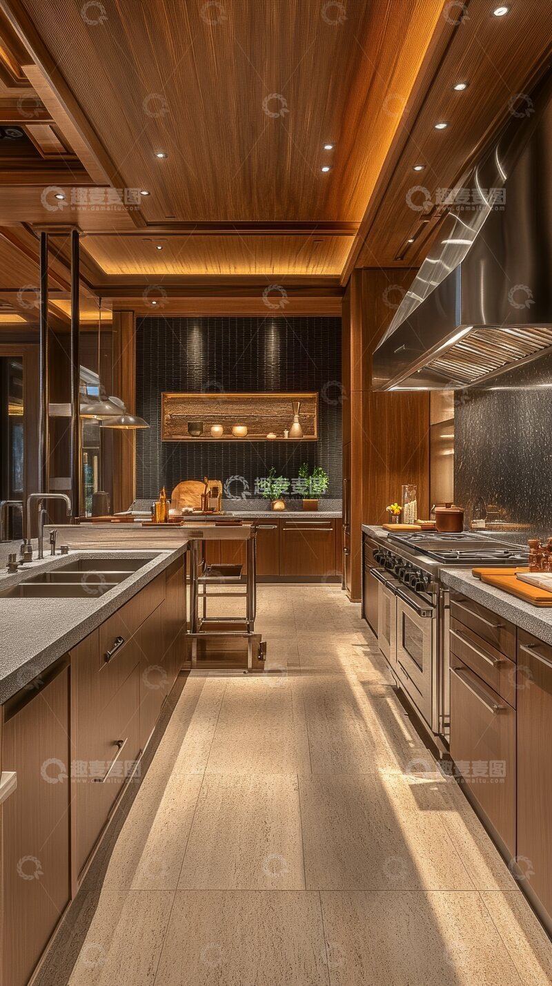 高清大图下载【趣麦麦图】现代豪华厨房设计