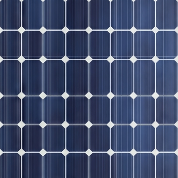 太阳能电池板的特写图像