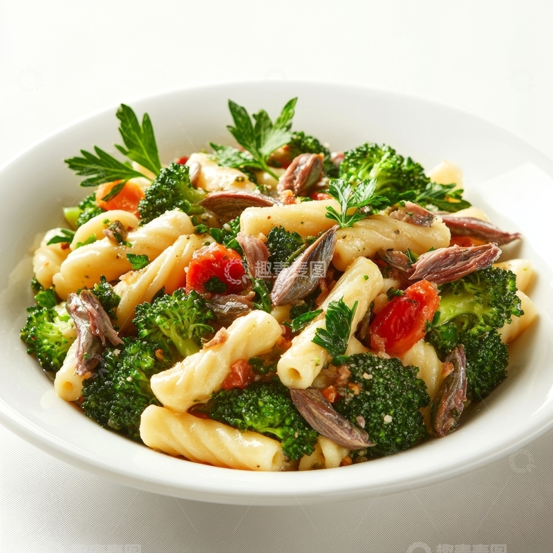 高清大图下载【趣麦麦图】蔬菜意面沙拉