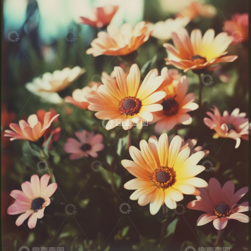 高清大图下载【趣麦麦图】盛开的橙黄色花朵