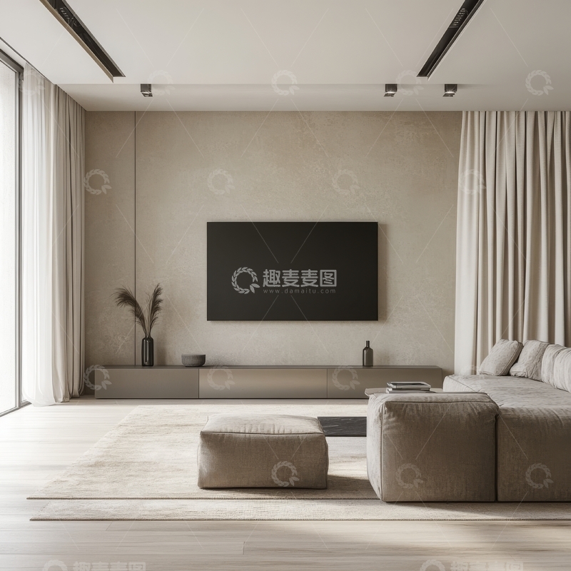 高清大图下载【趣麦麦图】现代简约客厅设计