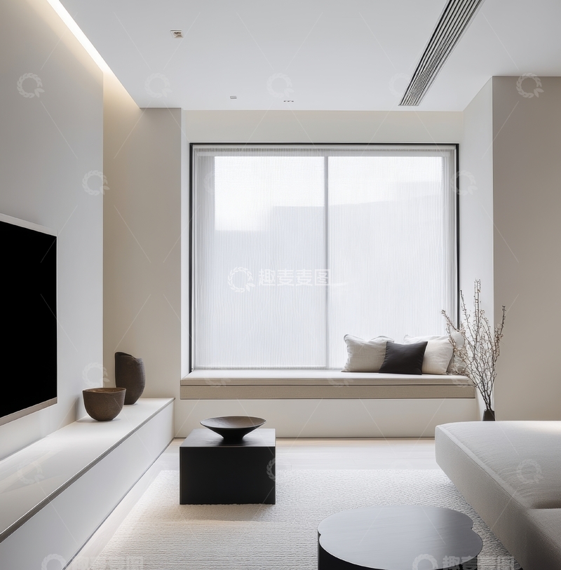 高清大图下载【趣麦麦图】现代简约客厅设计