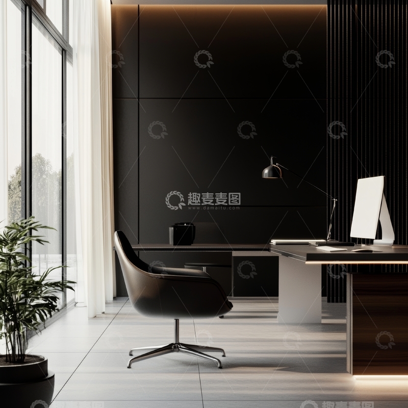 高清大图下载【趣麦麦图】现代简约办公室内部设计