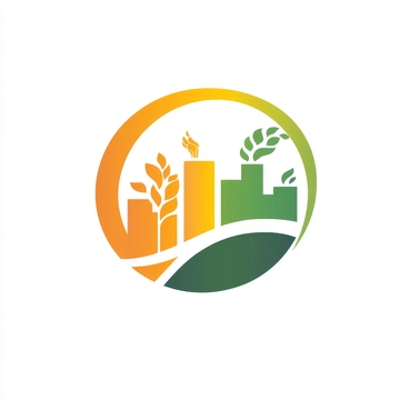 城市与自然融合的生态标志设计