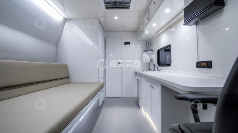 高清大图下载【趣麦麦图】现代化移动医疗车内布局