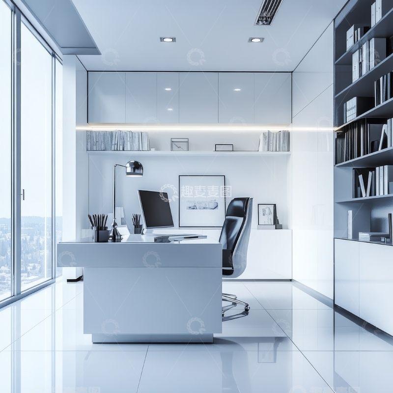 高清大图下载【趣麦麦图】现代简约办公室内部设计