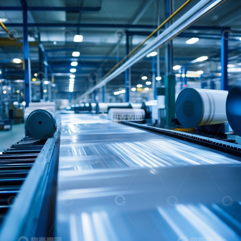 高清大图下载【趣麦麦图】现代化工业生产线运作场景