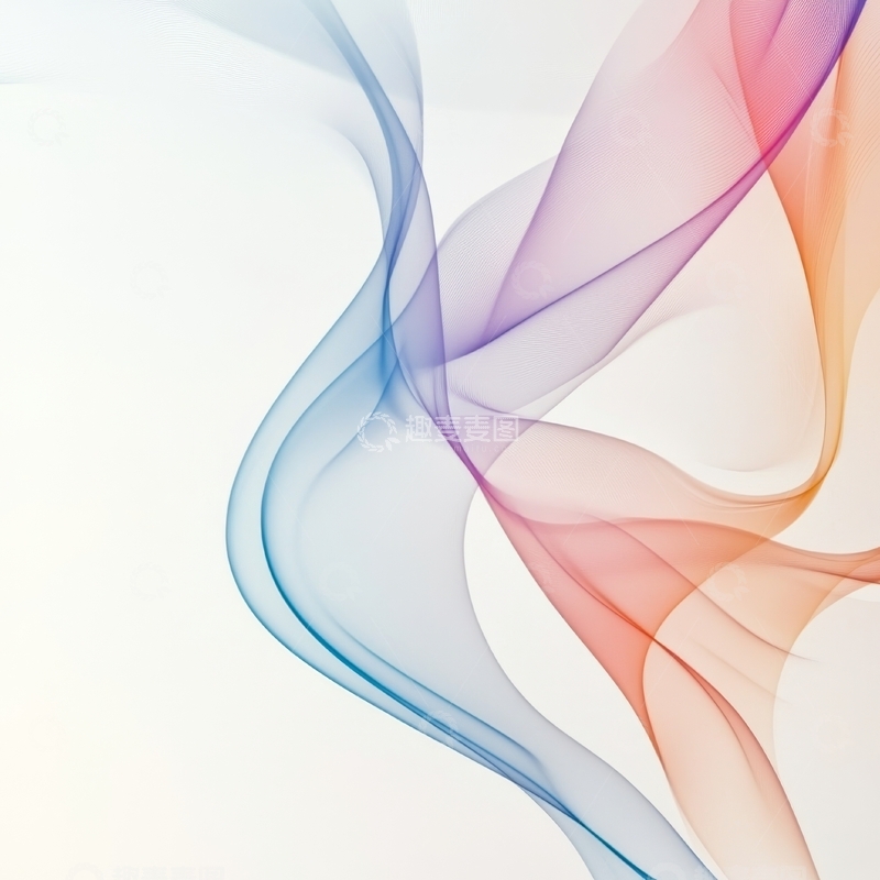 高清大图下载【趣麦麦图】彩色烟雾的抽象流动