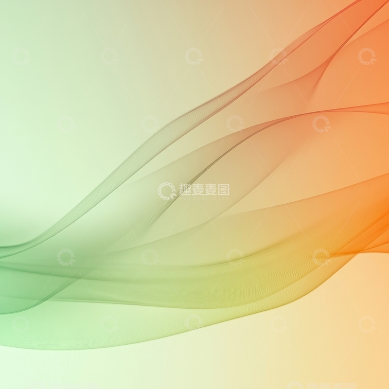 高清大图下载【趣麦麦图】渐变色彩的流动线条背景