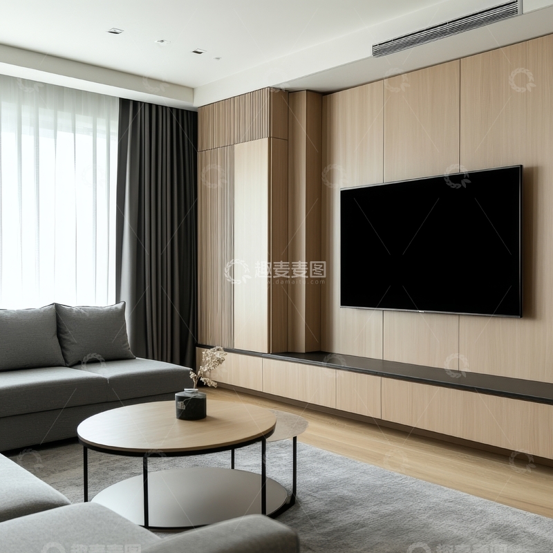 高清大图下载【趣麦麦图】现代简约客厅设计