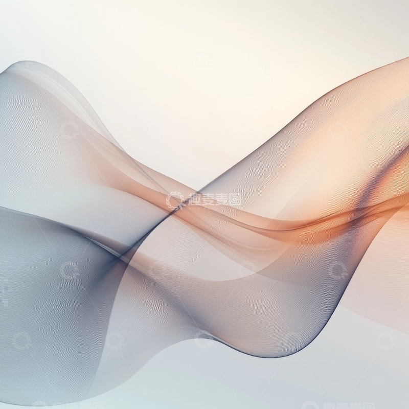 高清大图下载【趣麦麦图】柔和色彩的抽象流动形态