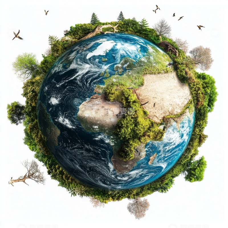 高清大图下载【趣麦麦图】微型地球生态景观
