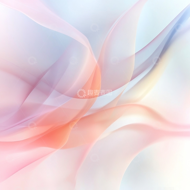 高清大图下载【趣麦麦图】柔和色彩的抽象流动图案