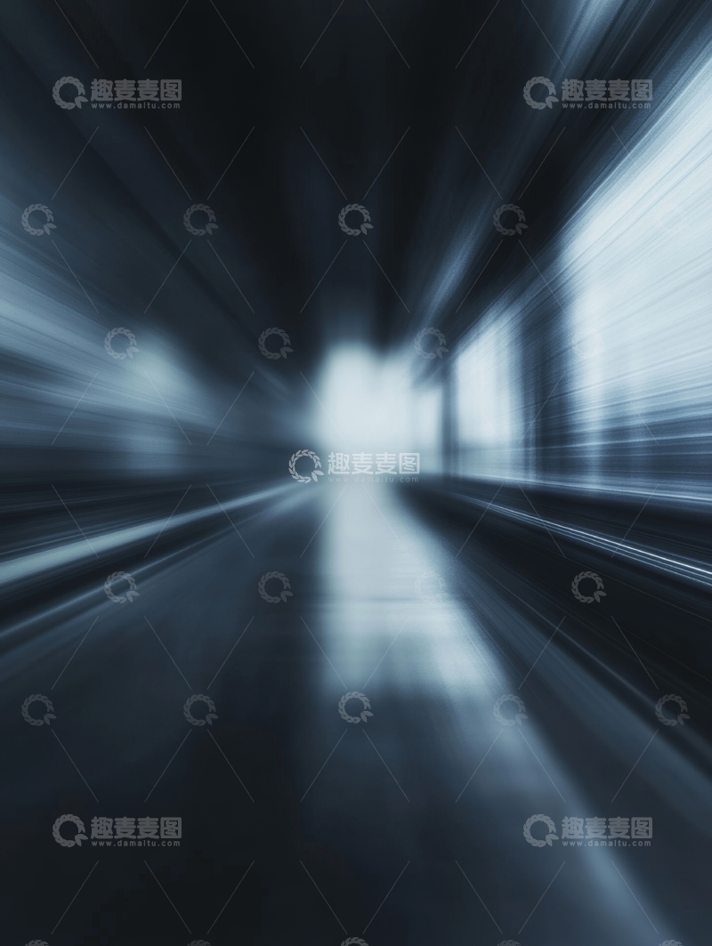 高清大图下载【趣麦麦图】光影交错的动态走廊
