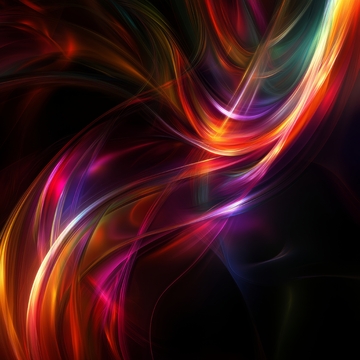 炫彩流光的抽象艺术背景