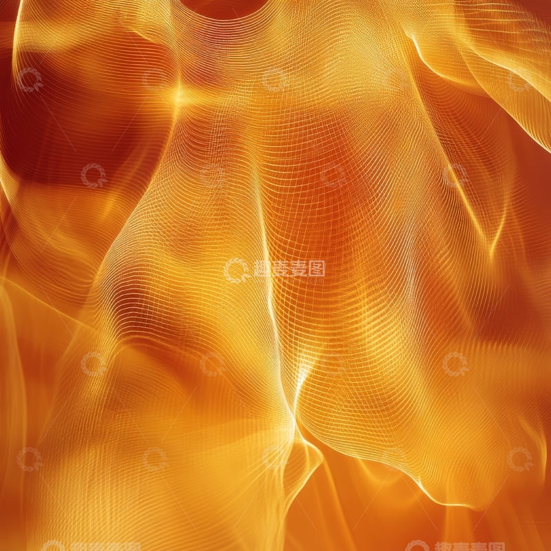 高清大图下载【趣麦麦图】金色波纹抽象背景