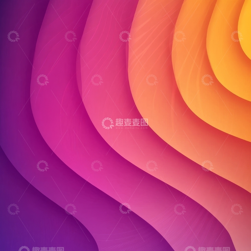 高清大图下载【趣麦麦图】渐变色彩波浪抽象背景
