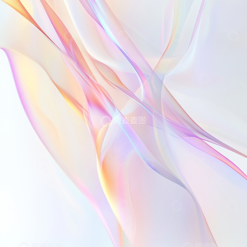 高清大图下载【趣麦麦图】柔和色彩的抽象流动图案