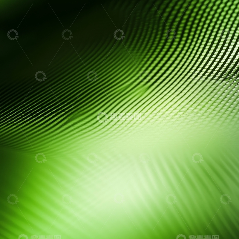 高清大图下载【趣麦麦图】绿色渐变波纹背景