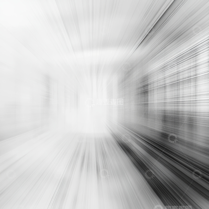 高清大图下载【趣麦麦图】黑白动态模糊空间