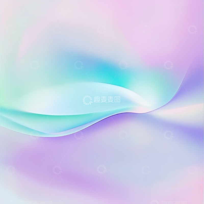 高清大图下载【趣麦麦图】柔和渐变色的抽象波浪背景