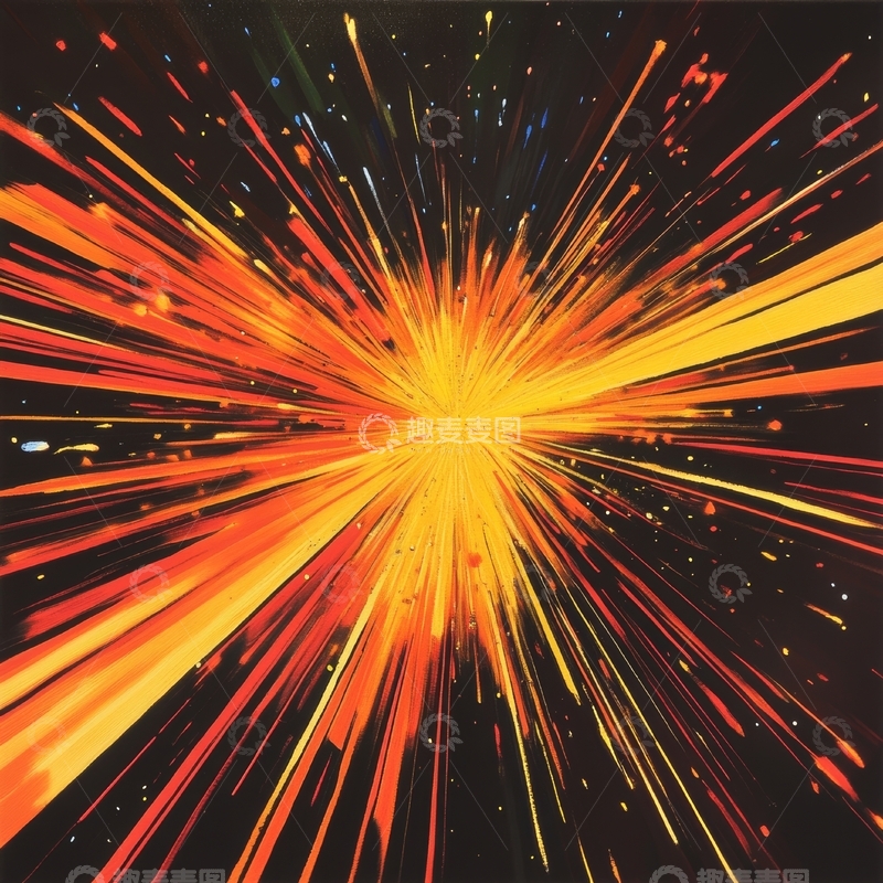 高清大图下载【趣麦麦图】光芒四射的宇宙爆炸