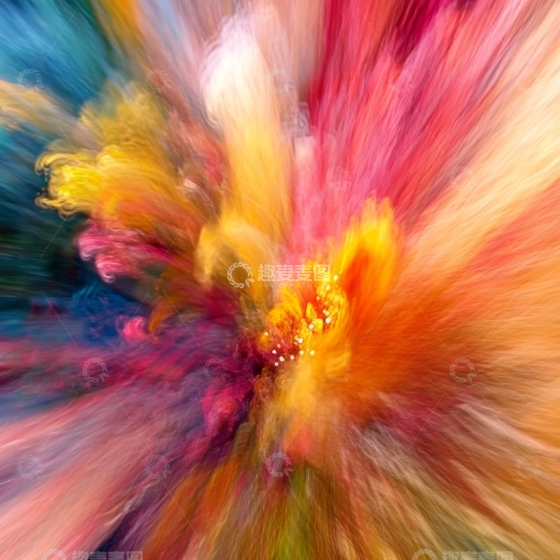 高清大图下载【趣麦麦图】色彩斑斓的动态抽象艺术