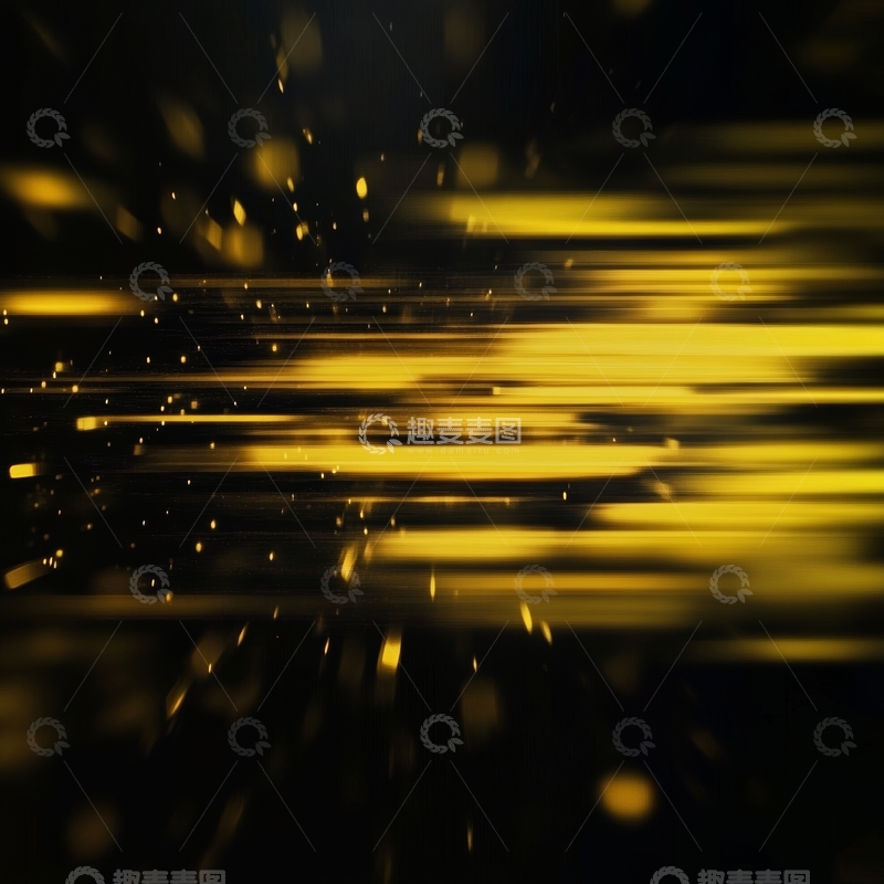 高清大图下载【趣麦麦图】金色光线与粒子的动态背景