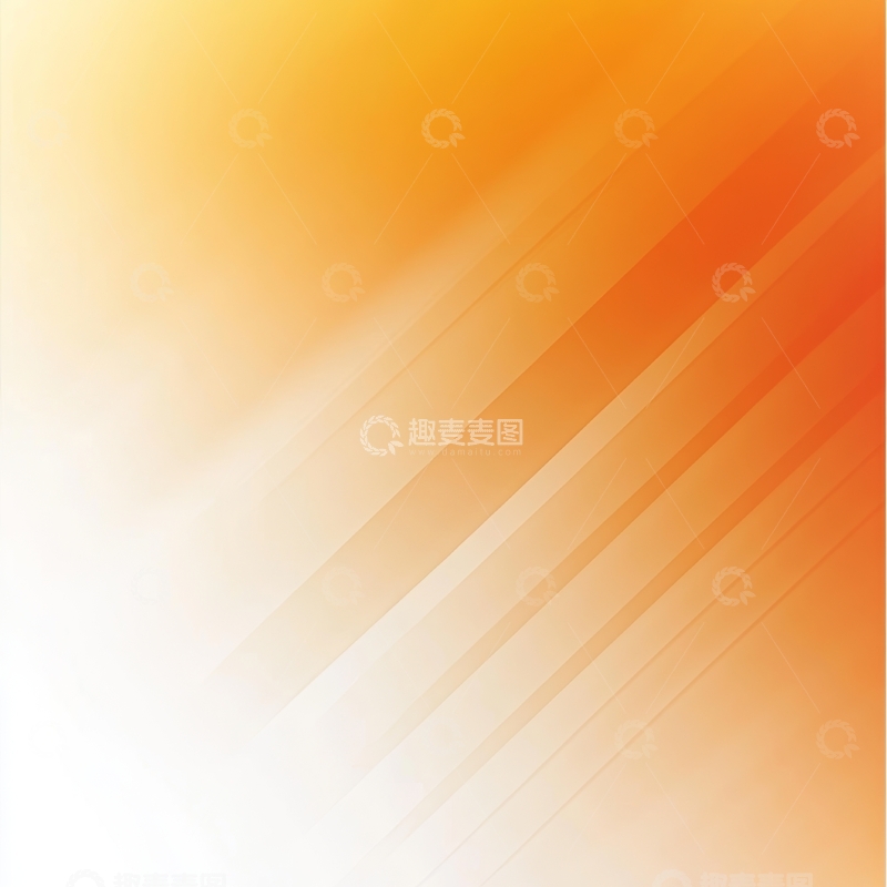 高清大图下载【趣麦麦图】渐变橙色背景与斜线装饰