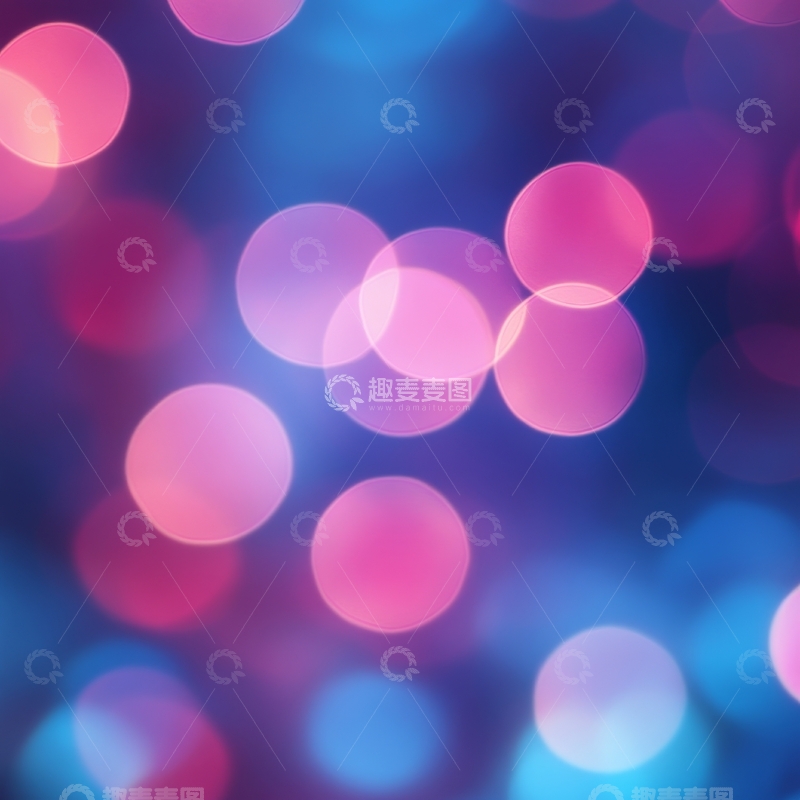 高清大图下载【趣麦麦图】柔和色彩的模糊光斑背景