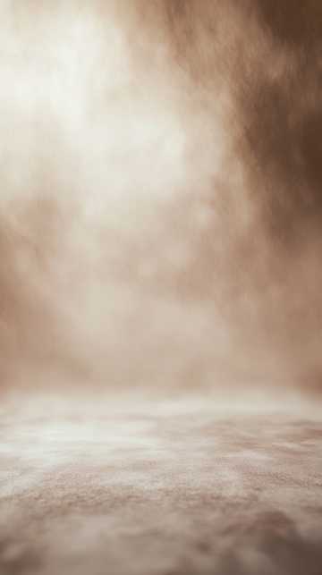 朦胧烟雾笼罩的地面场景