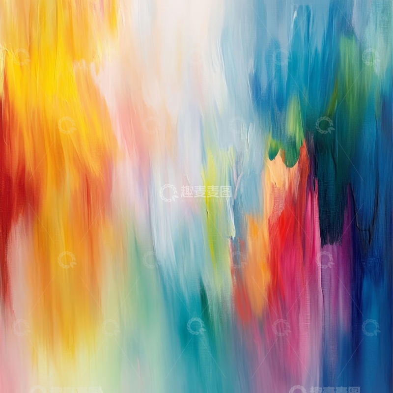 高清大图下载【趣麦麦图】色彩斑斓的抽象艺术画