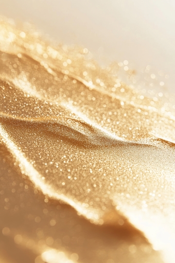 金色闪光纹理的特写