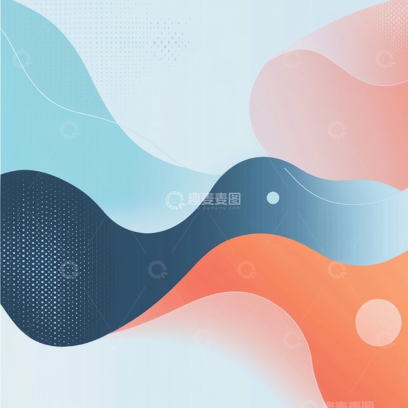高清大图下载【趣麦麦图】抽象色彩流动背景