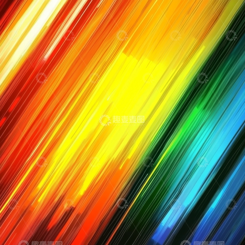 高清大图下载【趣麦麦图】彩虹色动态模糊背景