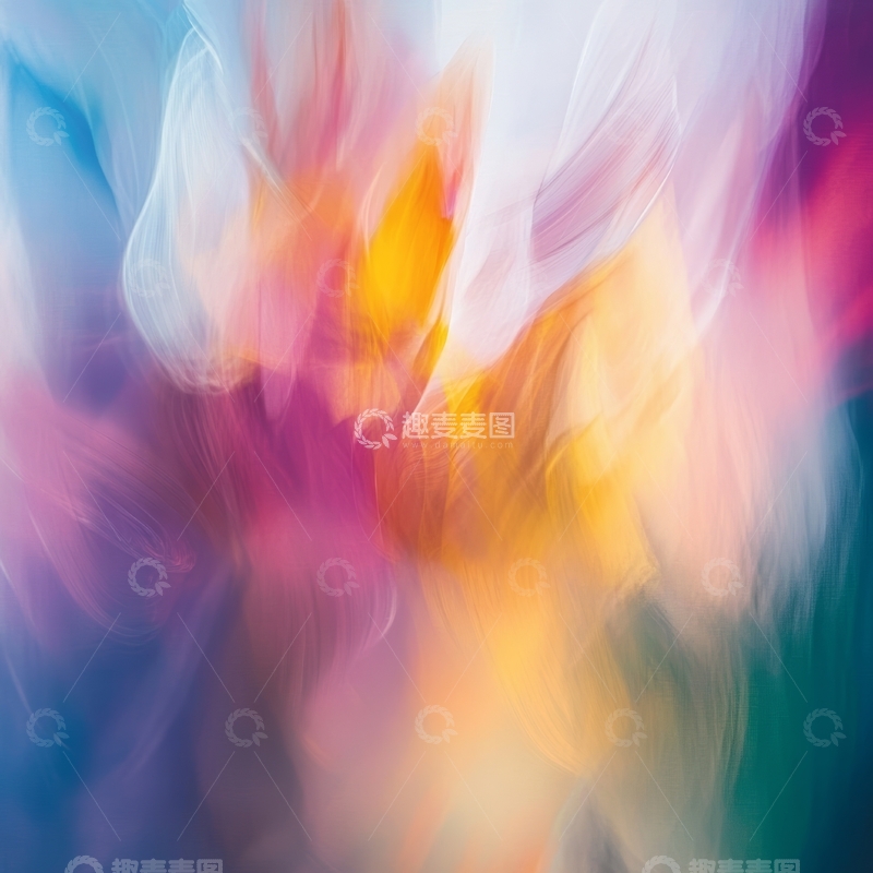高清大图下载【趣麦麦图】色彩斑斓的抽象光影